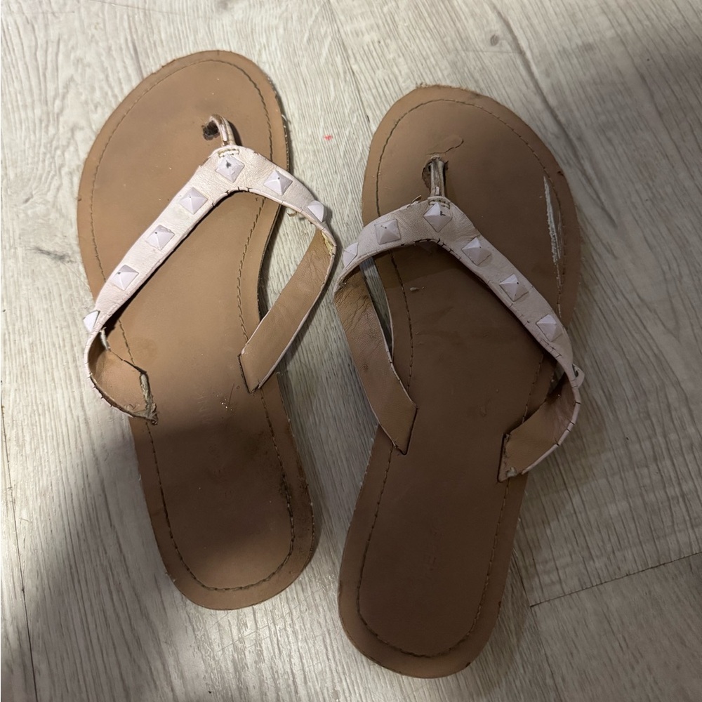 Rebecca Minkoff Pink Stud Leather Sandal
